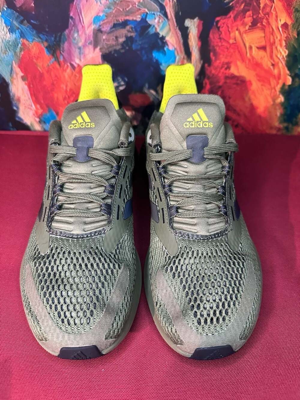 No.13 Adidas 4DFWD Pulse Focus Olive Size 7 Running Shoes